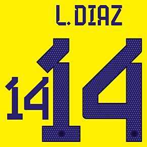 L. Diaz 14 (Official Printing) - 22-23 Colombia Home
