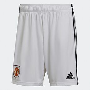 22-23 Man Utd Home Shorts - White