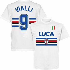 Vialli 9 Retro Team T-shirt - White
