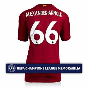 Trent Alexander-Arnold Back Signed Liverpool Home 19-20 Shirt