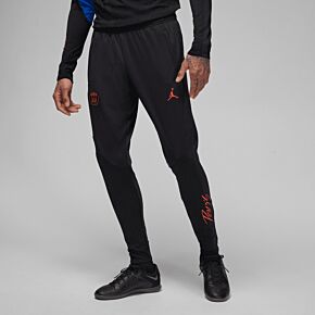 22-23 PSG x Jordan Dri-Fit Strike Pants - Black/Black/Crimson