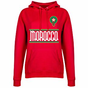 Morocco Team Womens Hoodie - Red