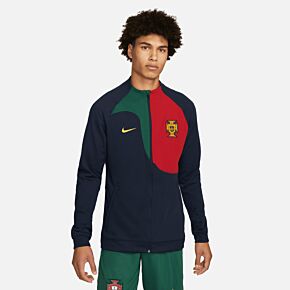 22-23 Portugal Academy Anthem Jacket - Navy/Green/Gold