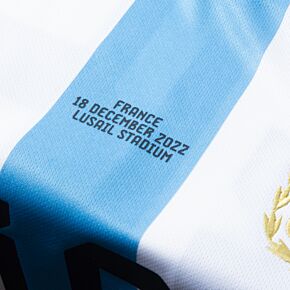 Official World Cup 2022 Matchday Transfer Argentina v France 18 December 2022 (Argentina Home)