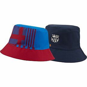 21-22 Barcelona Reversible Bucket Hat - Red/Blue
