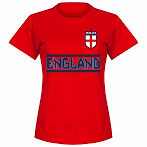England Team Womens Tee - Red