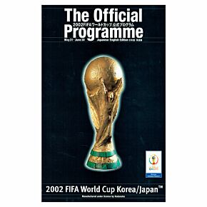 2002 World Cup Japan vs Korea Official Program - Engish/Japenese Edition
