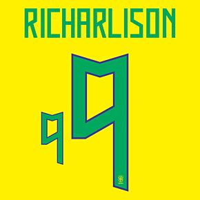 Richarlison 9 (Official Printing) - 22-23 Brazil Home