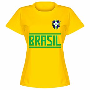 Brazil Team Womens T-shirt - Yellow