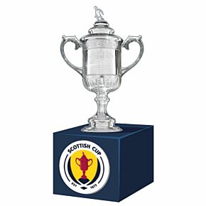 Scottish Cup Official Replica Trophy (70mm) on Wooden Pedestal