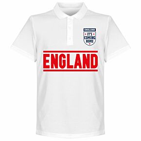 England Team Polo Shirt - White