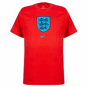 22-23 England Crest T-Shirt - Red