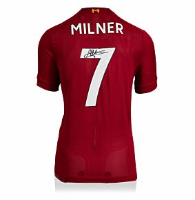 James Milner Back Signed Liverpool Home 19-20 Shirt - (Fanstyle)