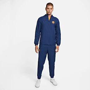 21-22 Barcelona Dri-Fit Academy Pro Woven Track Suit - Navy