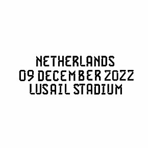 Official World Cup 2022 Matchday Transfer Argentina v Netherlands 09 December 2022 (Argentina Home)