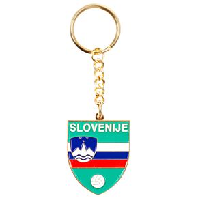 Slovenia Enamel Keyring