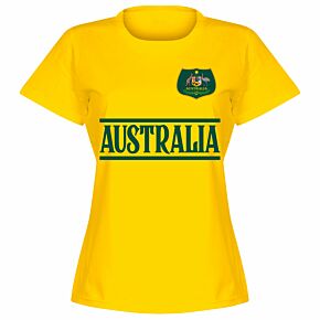 Australia Team Womens T-shirt - Yellow