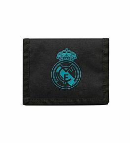 Real Madrid Nylon Velcro Wallet - Black/Green