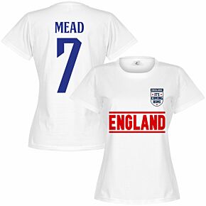 England Team Mead 7 Women's T-shirt - White